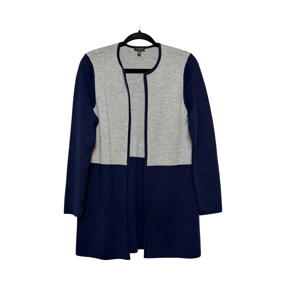 Talbots Quiet‎ Luxury Scandi Minimalism Cardigan Womens Size LP Modern Classic